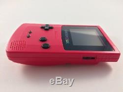 Système Portable Nintendo Game Boy Color Berry Rouge / Rose Nouveau Avec Box