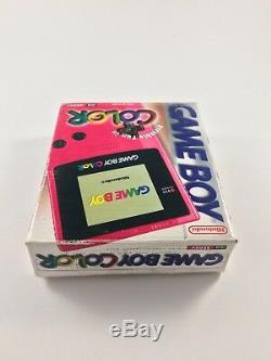 Système Portable Nintendo Game Boy Color Berry Rouge / Rose Nouveau Avec Box