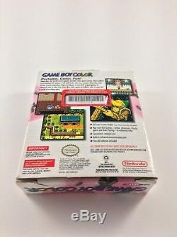 Système Portable Nintendo Game Boy Color Berry Rouge / Rose Nouveau Avec Box