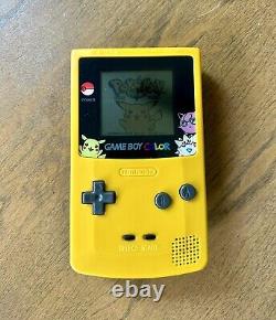 Système de jeu portable Nintendo Game Boy Color Édition Pokémon Jaune et Bleu