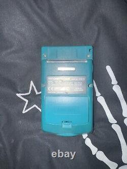 Système de jeu portable Nintendo Game Boy Color en turquoise boîte