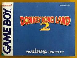 Système de jeu portable Nintendo Game Boy Jaune + rare Donkey Kong Land 2, manuel