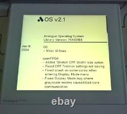 Système de poche portable Analogue Pocket blanc (VGC) + carte SD 32 Go
