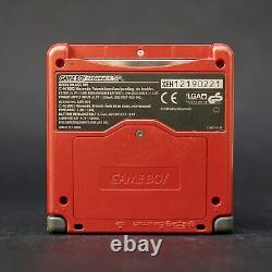 Système portable Game Boy Advance SP Flame Red + BUNDLE DE JEUX & CHARGEUR