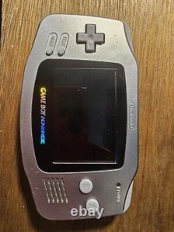 Système portable Nintendo Game Boy Advance Platinum avec écran IPS