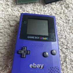 Système portable Nintendo Game Boy raisin avec 2 jeux