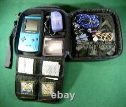 Teal Nintendo Game Boy Color Handheld Bundle Avec 6 Jeux, Cas, Chargeur, Lien