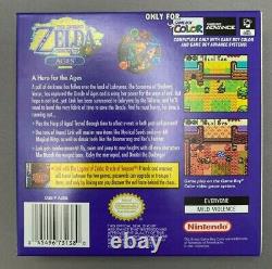 The Legend Of Zelda Oracle Of Ages (bleu) Nintendo Gbc Game Boy Color Complete