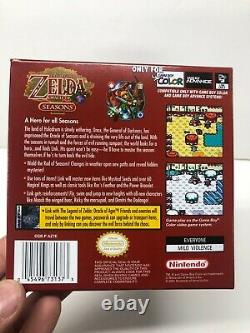 The Legend Of Zelda Oracle Of Seasons Gameboy Color Box Et Livres