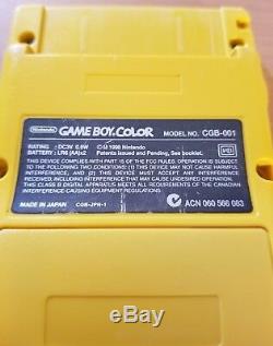 Tommy Hilfiger X Nintendo Game Boy Color Avec Dr. Mario Cgb-001 À Led Jaune Tested