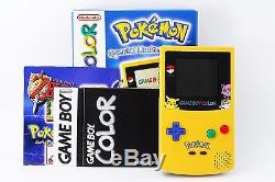 Très Rare Japon Pokemon Excellent Game Boy Couleur Pikachu Spécial Edition Limitée