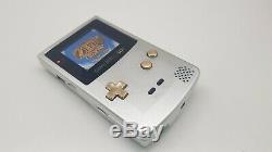 Ultime Aluminium Game Boy Color LCD Gbc Ips Rétro-éclairage Rechargeable