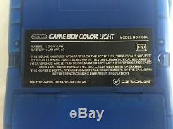 Unique Nintendo Gameboy Color Lumière Pokemon Rétro-éclairage Et Personnalisé En Verre Écran