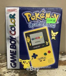 Usine Rare Scellé Nintendo Gameboy Color Pokemon Pikachu Édition Jaune L'europe