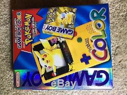 Usine Scellée Nintendo Game Boy Couleur Pikachu / Pokemon Edition V. G