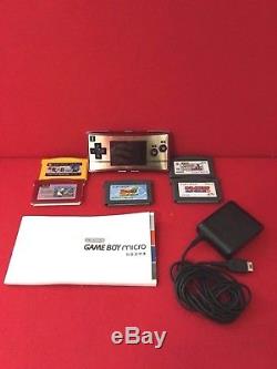 Utilisé Nintendo Gameboy Micro Famicom Couleur Console 20ème Anniversaire 5 Logiciel