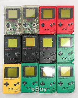 Vente En Gros Lot 12pc Nintendo Gameboy Couleurs Assorties Défectueuses Pour Réparation / Pièces