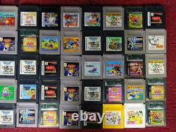 Vente En Gros Nintendo Game Boy Color Soft Cartridge Aléatoire Lot 100 Ensemble Junk Mario
