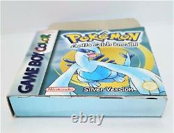 Véritable Pokémon Silver Version Jeu De Vidéo Pour Nintendo Jeu Garçon Couleur Pal Boxed