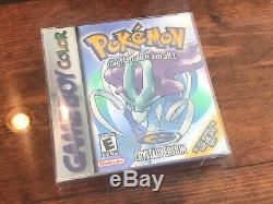 Version Cristal Pokemon (game Boy Color) Nintendo Complète De Authentique Avec Boîte