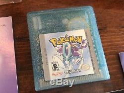 Version Cristal Pokemon (game Boy Color) Nintendo Complète De Authentique Avec Boîte