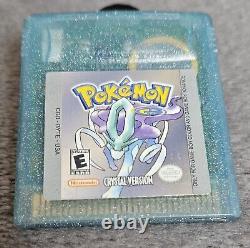 Version Cristal de Pokemon Jeu Authentique Nintendo Gameboy NTSC USA Nouvelle Batterie