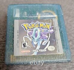 Version Cristal de Pokemon Jeu Authentique Nintendo Gameboy NTSC USA Nouvelle Batterie