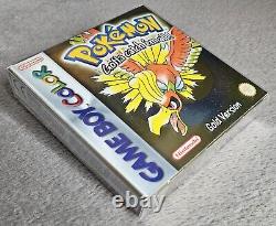 Version Or complète de Pokémon Gold en boîte Jeu Nintendo Gameboy authentique PAL UK