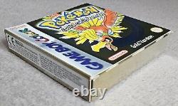 Version Or complète de Pokémon Gold en boîte Jeu Nintendo Gameboy authentique PAL UK