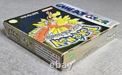 Version Or complète de Pokémon Gold en boîte Jeu Nintendo Gameboy authentique PAL UK