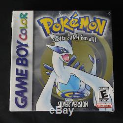 Version Pokemon Argent Nintendo Game Boy Color 2000 Nouveau, Scellé En Usine Avec H-seam