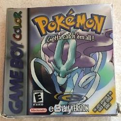 Version Pokémon Cristal (nintendo Game Boy Color, 2001) Cib