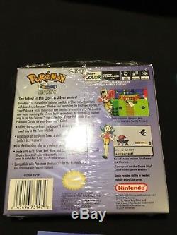 Version Pokémon Crystal Gbc (nintendo Game Boy Color, 2001) Nr Mnt Cib Testé