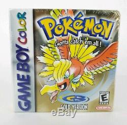 Version Pokémon Gold (game Boy Color, 2000) Scellé En Usine H Seam
