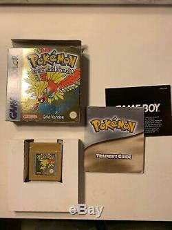 Version Pokémon Gold (nintendo Game Boy Color, 2001) 100% Véritable Boxed