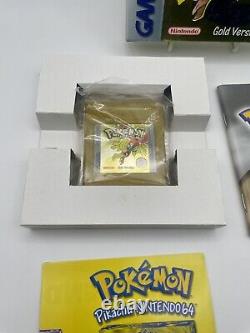 Version Pokémon Or CIB NM Nintendo Game Boy Color, 2001 - Version Européenne