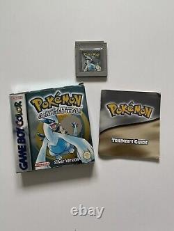 Version argent de Pokemon Nintendo Game Boy Color Boîte avec manuel