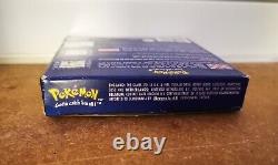 Version bleue de Pokémon (Game Boy, 1998) BOÎTE et support de jeu uniquement