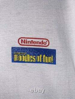 Vintage 90s Jeu Garçon Couleur T Chemise Nintendo Walmart Ken Griffey Jr Slugfest XL