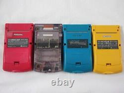 W3737 Nintendo Gameboy Console Couleur X 4 Set GB Gbc Japon Junk