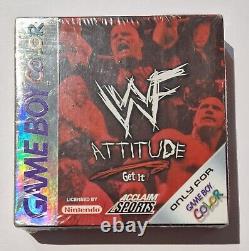 WWF Attitude Jeu Gameboy Color Scellé 1999 Nintendo StoneCold/TheRock/Undertaker/HHH