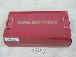 X1816 Nintendo Gameboy Micro Console Famicom Couleur Japon Avec Pochette