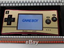 Y3586 Nintendo Gameboy Micro Console Adaptateur Famicom Poche Couleur Japon Withbox X