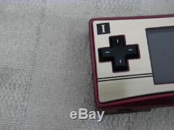 Z5039 Nintendo Gameboy Micro Console Famicom Couleur Japon Avec Adaptateur Pour Pochette De Boîte X